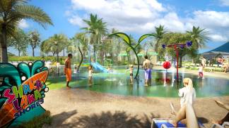 Shaka-Laka Shores at Adventure Island Water Park - Rendering